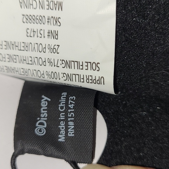 Disney Tim Burtons The Nightmare Be4 Christmas Slippers Black/White Sz 10/L NWT - Picture 13 of 13